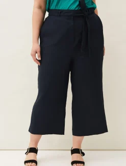 Trousers & Shorts^Phase Eight Sydney Linen Culottes Black
