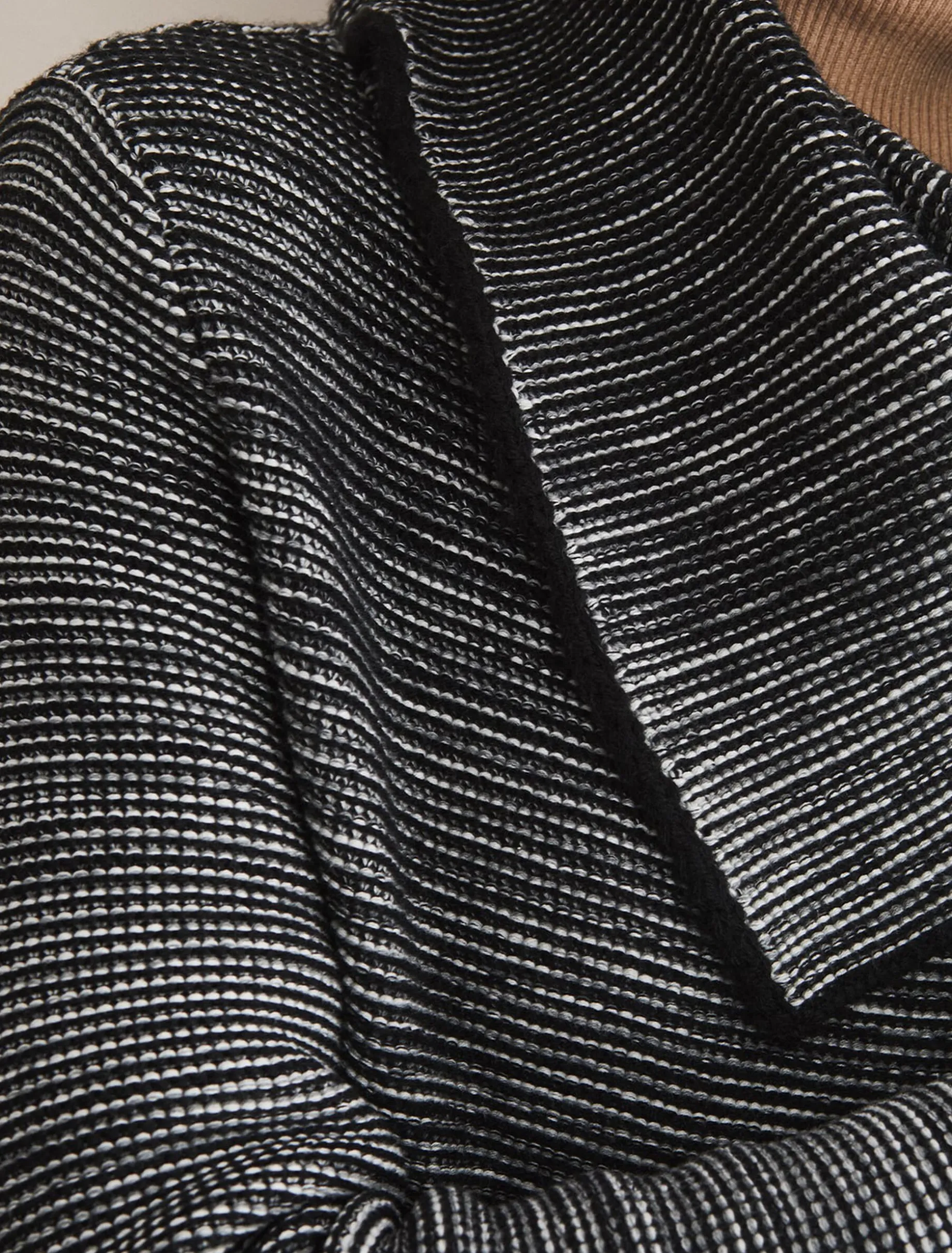 Coats^Phase Eight Talia Tweed Knit Coat Grey/Black