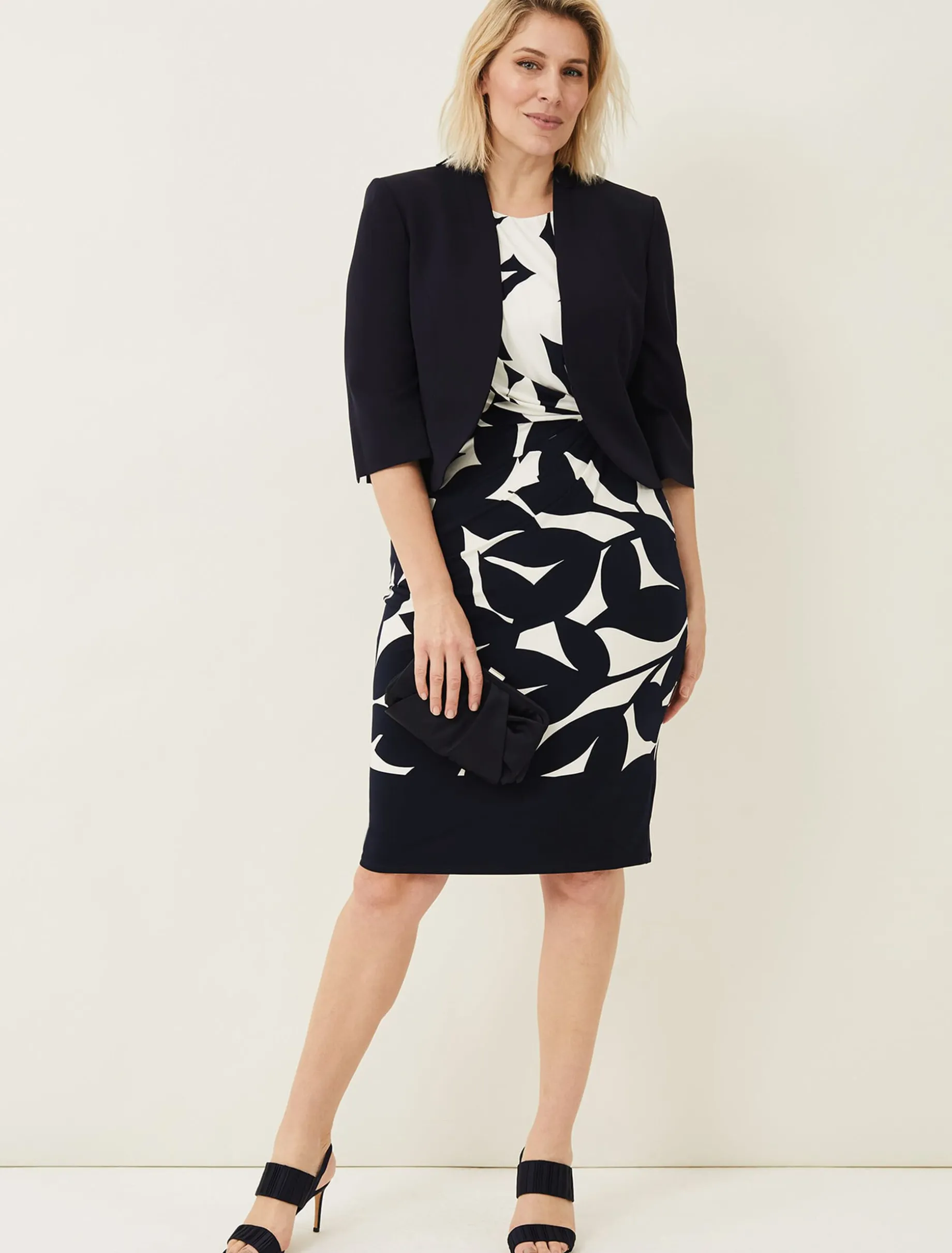 Jackets^Phase Eight Tammy Occasion Jacket Navy