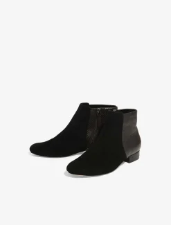 Boots^Phase Eight Tammy Textured Flat Boots Black