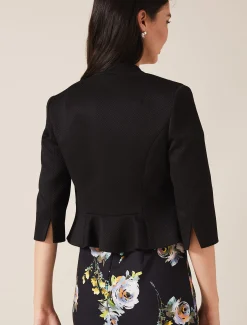 Jackets^Phase Eight Tammy Textured Jacket Black