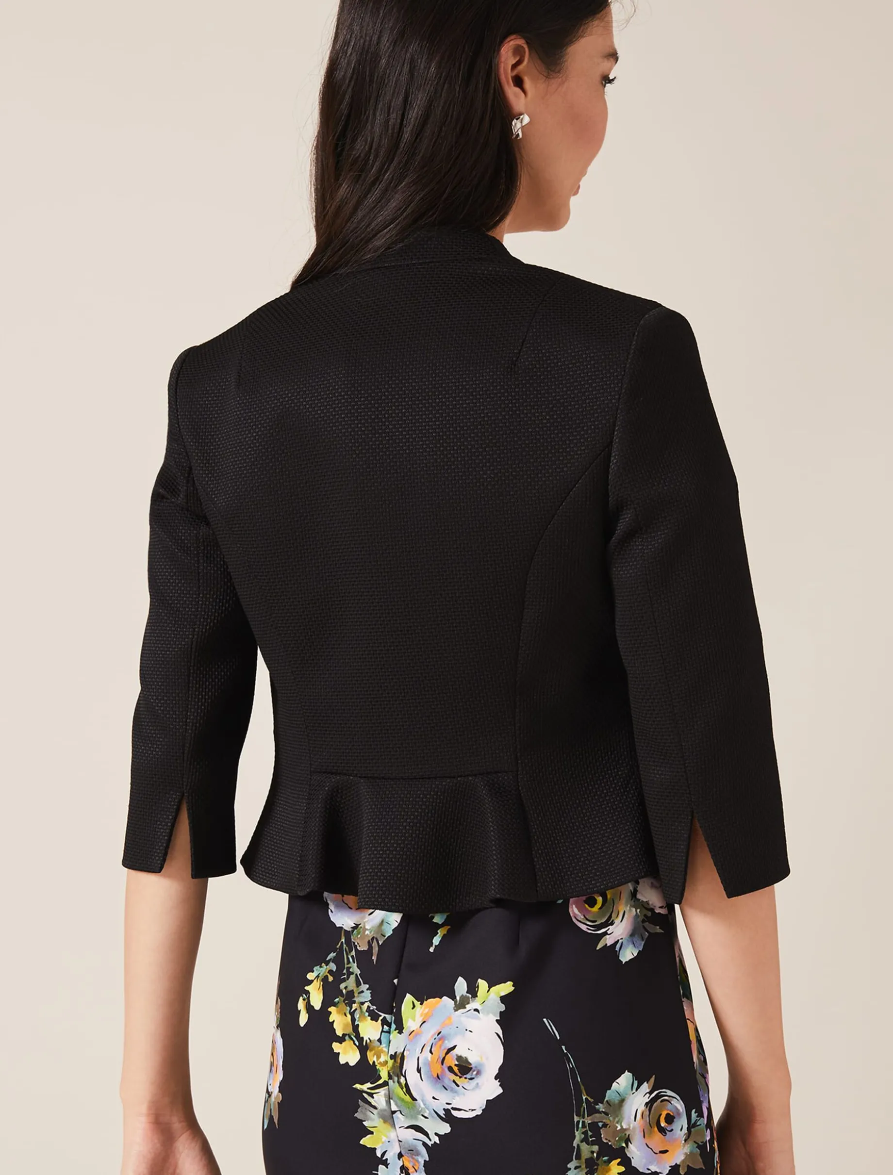 Jackets^Phase Eight Tammy Textured Jacket Black