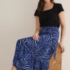 Skirts^Phase Eight Tana Zebra Skirt Blue Multi