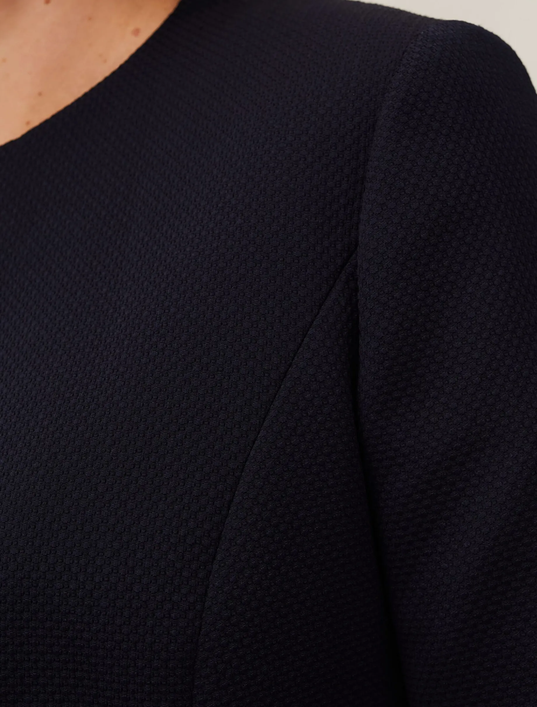 Jackets^Phase Eight Tara Textured Jacket Navy