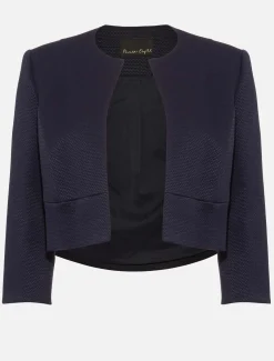 Jackets^Phase Eight Tara Textured Jacket Navy