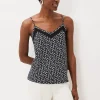Tops & T-Shirts^Phase Eight Teigan Jersey Chiffon Insert Camisole Black/Ivory