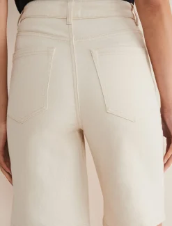 Trousers & Shorts^Phase Eight Telissa Denim Bermuda Shorts Neutral