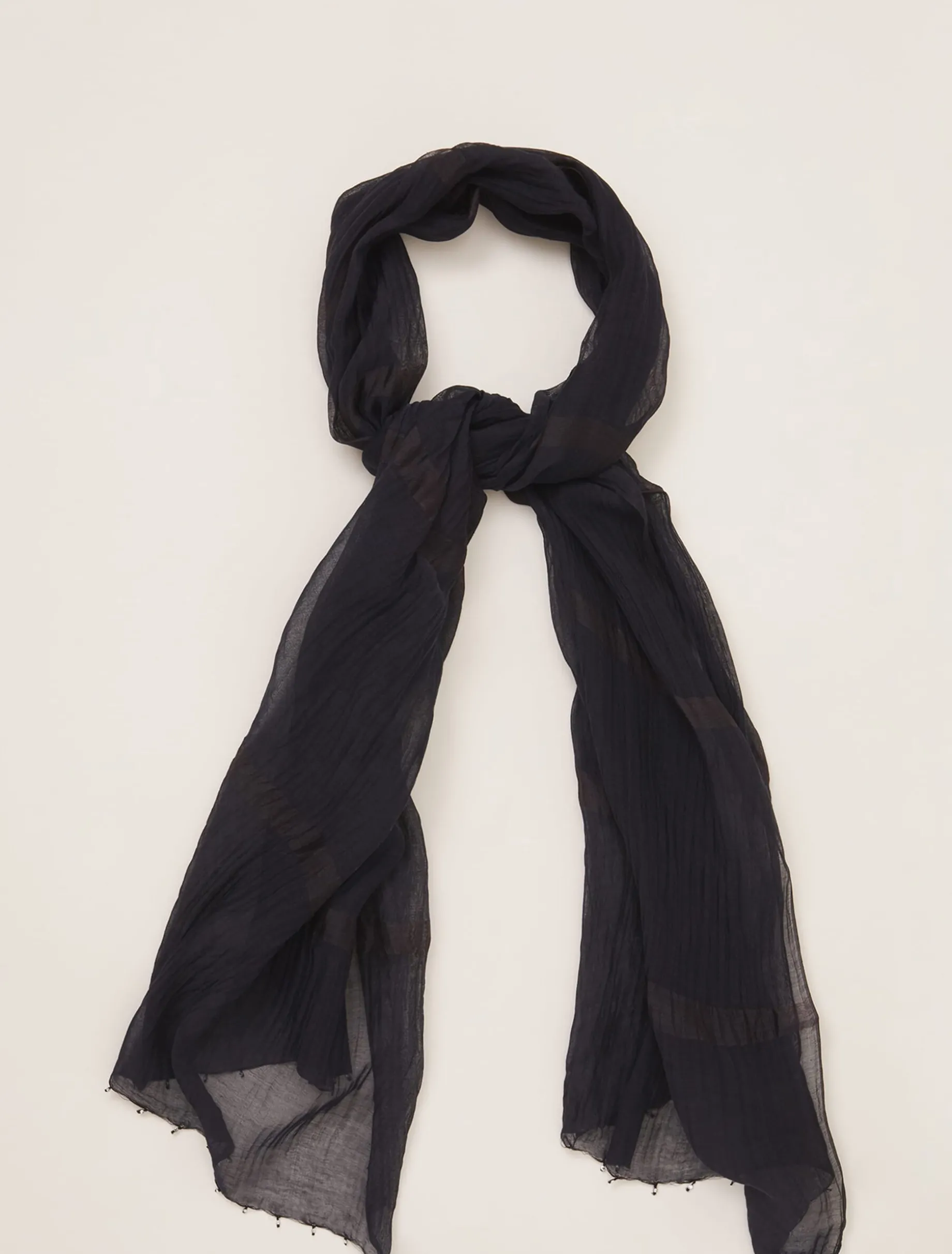 Scarves & Ponchos^Phase Eight Terri Sparkle Hem Scarf Navy