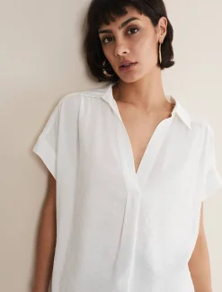 Shirts & Blouses^Phase Eight Thea Shirt Ivory