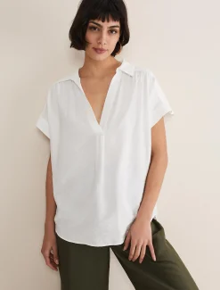 Shirts & Blouses^Phase Eight Thea Shirt Ivory