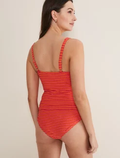 Swimwear^Phase Eight Thea Striped Tankini Top Orange/Pink
