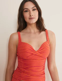 Swimwear^Phase Eight Thea Striped Tankini Top Orange/Pink