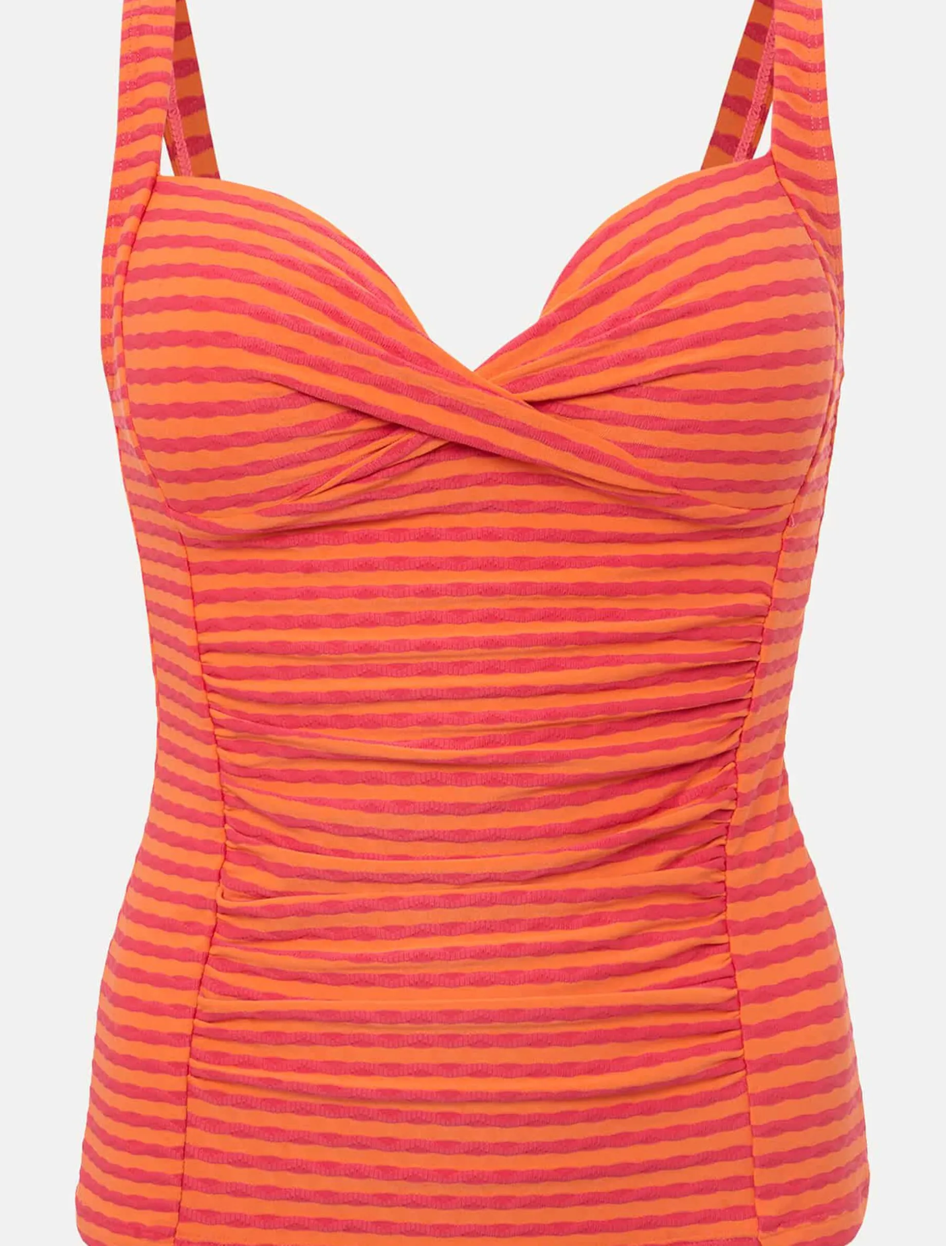 Swimwear^Phase Eight Thea Striped Tankini Top Orange/Pink