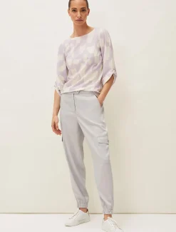 Trousers & Shorts^Phase Eight Theodora Tapered Cargo Jogger Grey