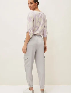 Trousers & Shorts^Phase Eight Theodora Tapered Cargo Jogger Grey