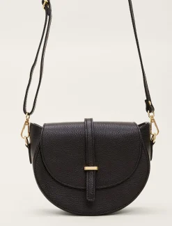 Bags^Phase Eight Tianna Leather Cross Body Bag Black