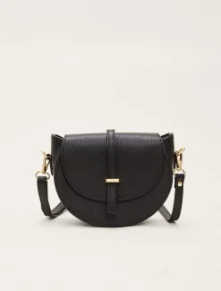 Bags^Phase Eight Tianna Leather Cross Body Bag Black