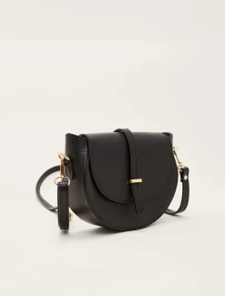 Bags^Phase Eight Tianna Leather Cross Body Bag Black