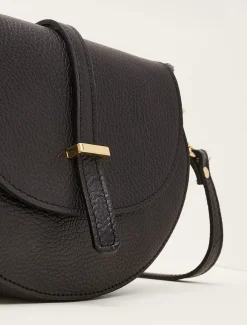 Bags^Phase Eight Tianna Leather Cross Body Bag Black