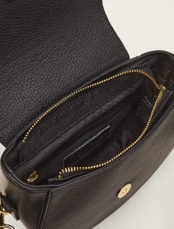 Bags^Phase Eight Tianna Leather Cross Body Bag Black