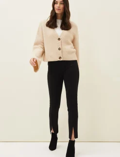 Trousers & Shorts^Phase Eight Trixie Split Front Ponte Leggings Black