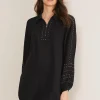 Shirts & Blouses^Phase Eight Tullulah Heatfix Sleeve Tunic Blouse Black
