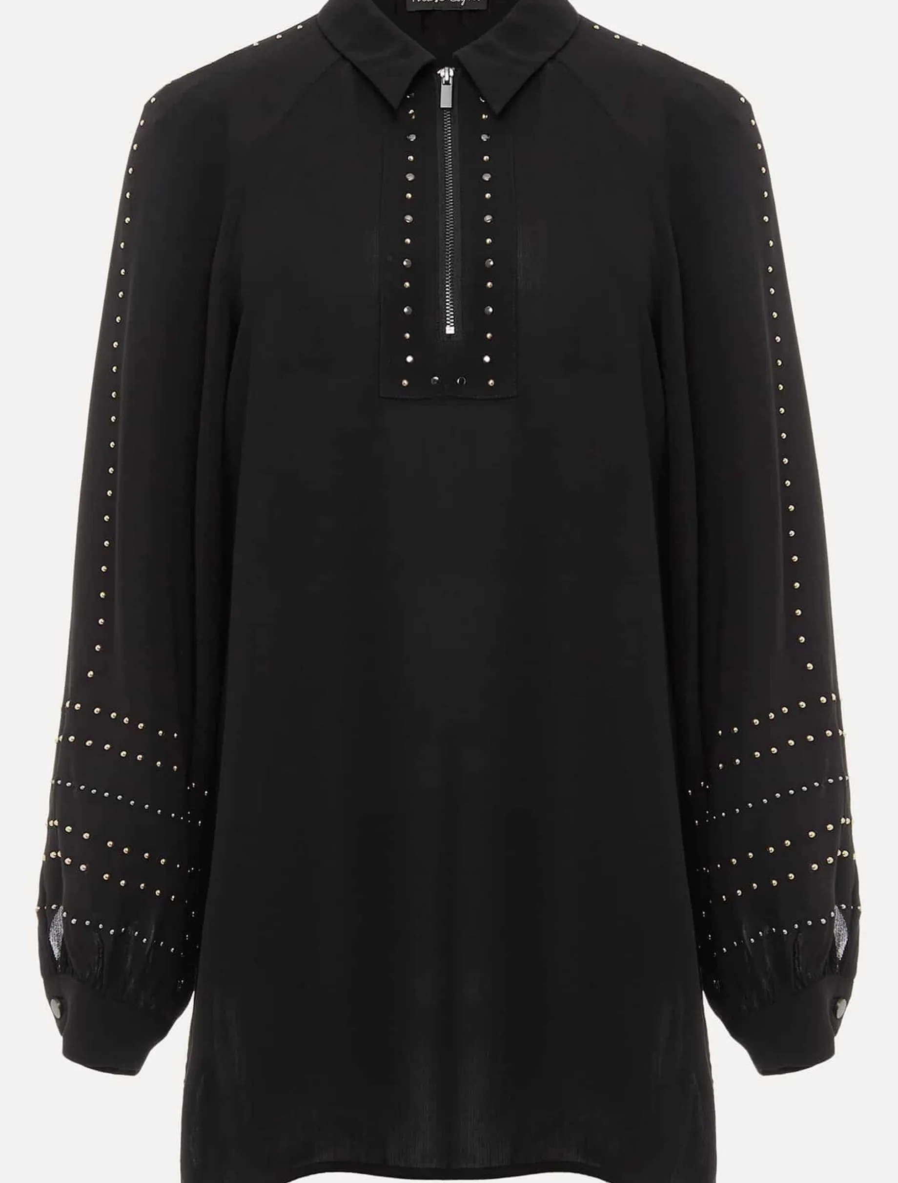 Shirts & Blouses^Phase Eight Tullulah Heatfix Sleeve Tunic Blouse Black
