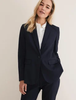 Jackets^Phase Eight Ulrica Navy Blazer Midnight