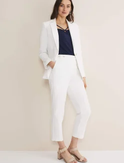 Trousers & Shorts^Phase Eight Ulrica Straight Leg Trousers White