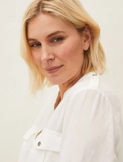 Shirts & Blouses^Phase Eight Valdita Linen Shirt White