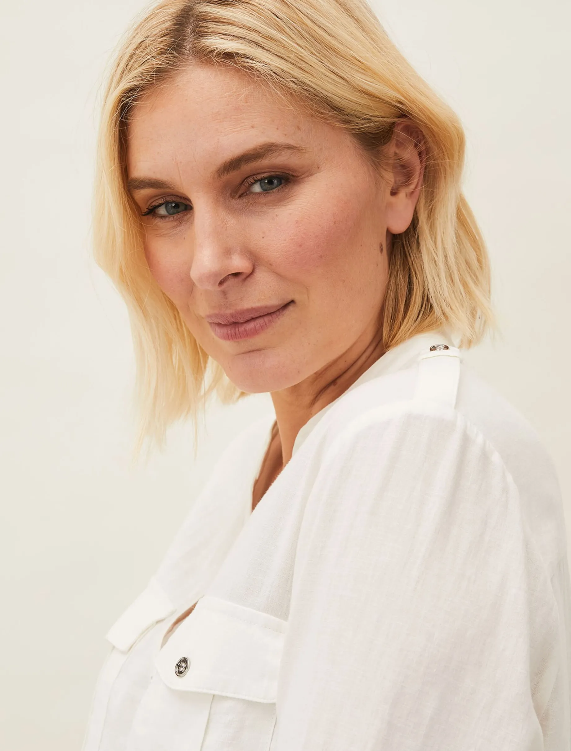 Shirts & Blouses^Phase Eight Valdita Linen Shirt White