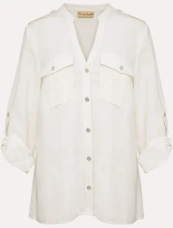 Shirts & Blouses^Phase Eight Valdita Linen Shirt White