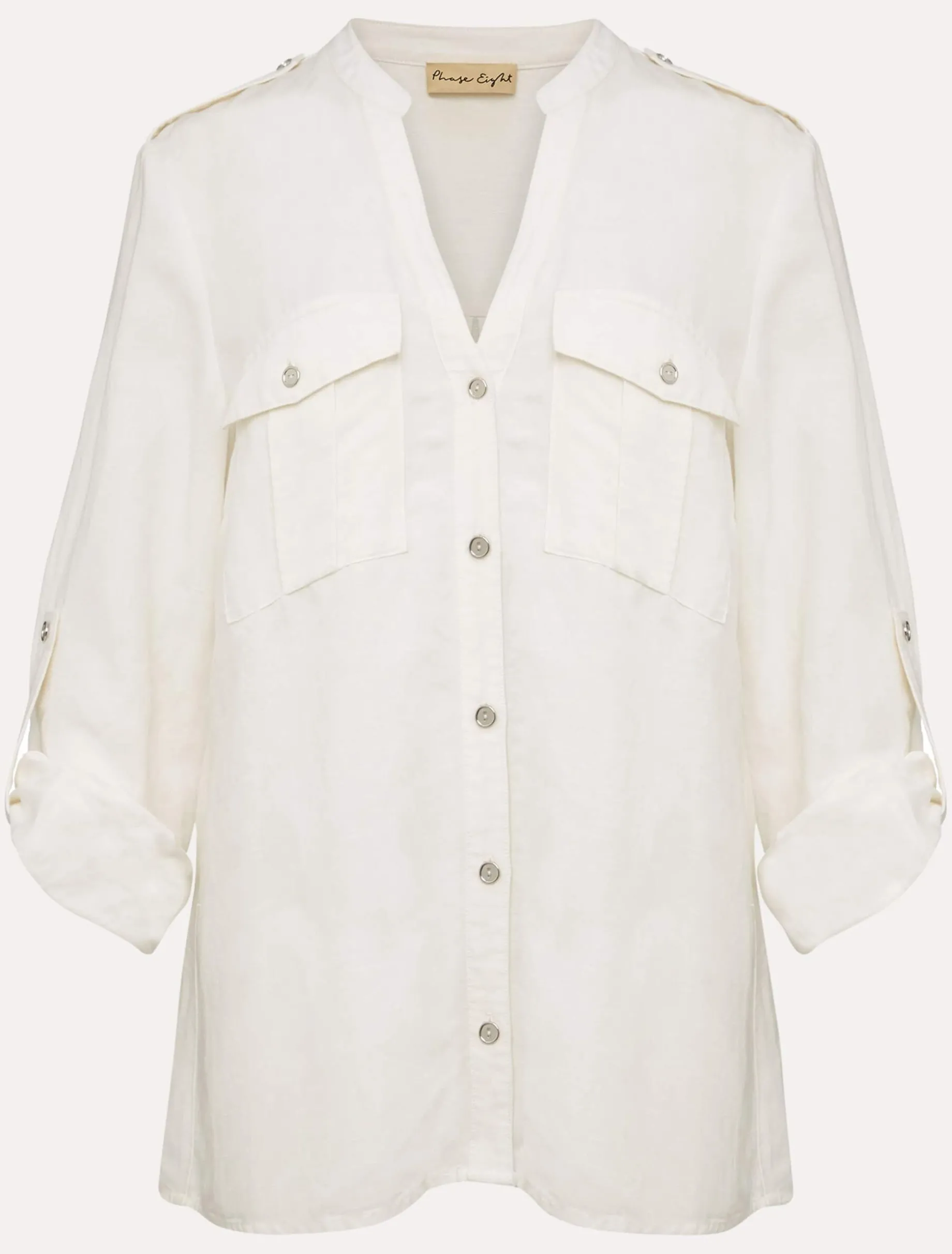 Shirts & Blouses^Phase Eight Valdita Linen Shirt White