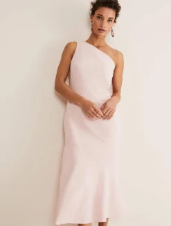 Dresses^Phase Eight Valencia One Shoulder Midaxi Dress Petal Pink