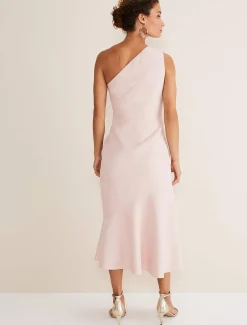 Dresses^Phase Eight Valencia One Shoulder Midaxi Dress Petal Pink