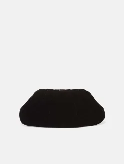 Bags^Phase Eight Valerie Velvet Clutch Bag Black