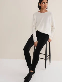 Trousers & Shorts^Phase Eight Valerie Velvet Leggings Black