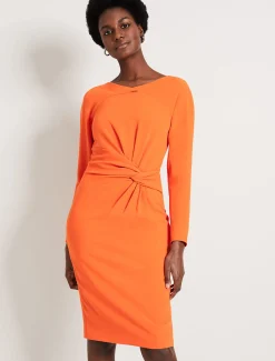 Dresses^Phase Eight Valo Batwing Dress Orange