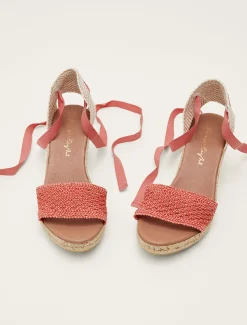 Sandals & Wedges^Phase Eight Weave Espadrille Coral