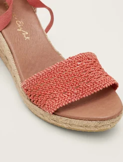 Sandals & Wedges^Phase Eight Weave Espadrille Coral