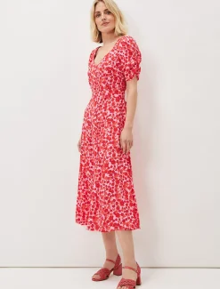 Sandals & Wedges^Phase Eight Weave Heeled Sandal Coral