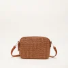 Bags^Phase Eight Woven Cross Body Bag Tan