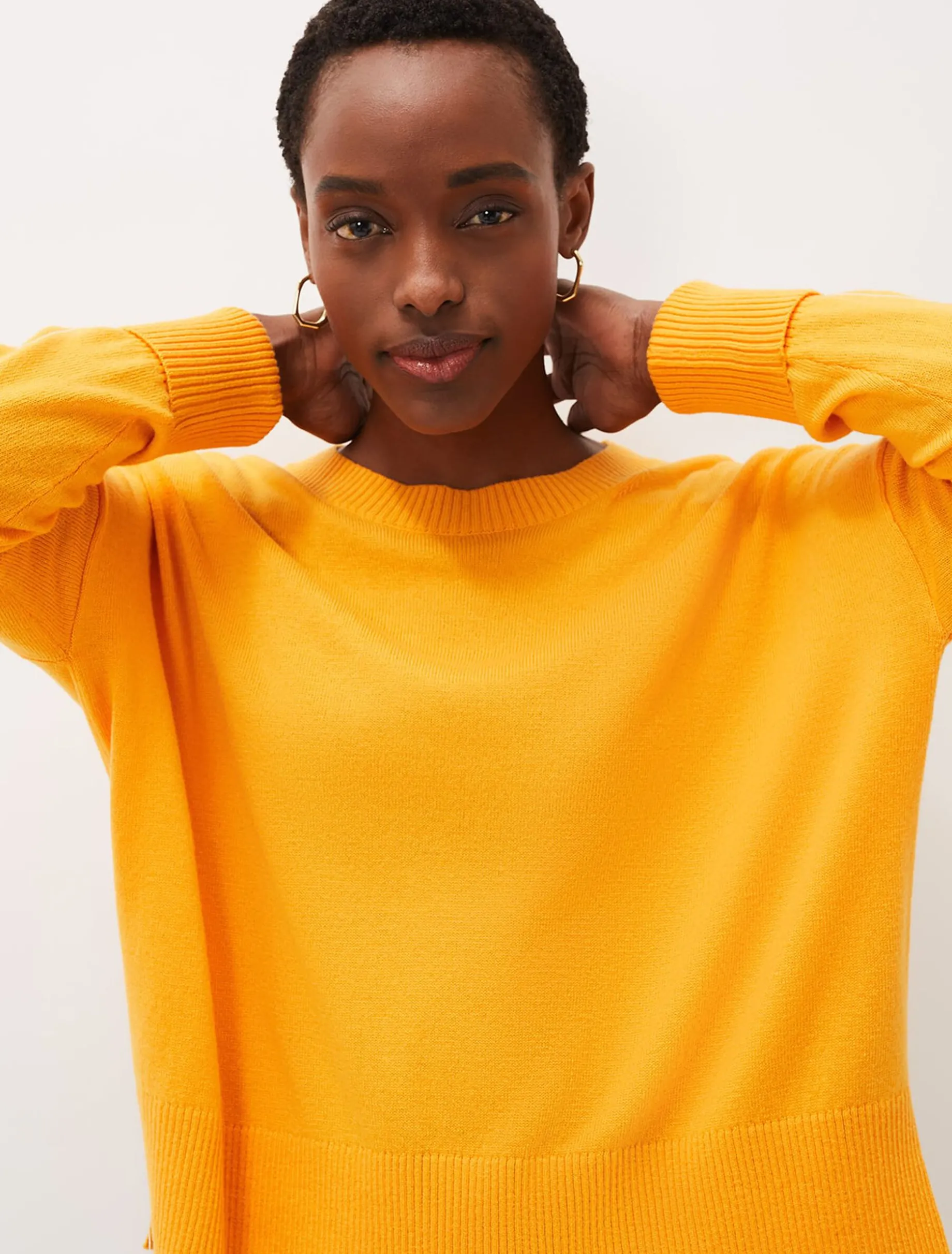 Knitwear^Phase Eight Yazin Boxy Knit Jumper Orange