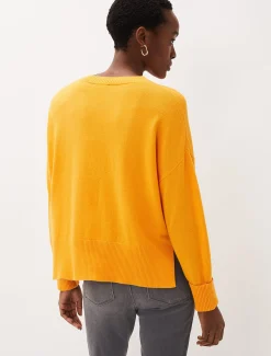 Knitwear^Phase Eight Yazin Boxy Knit Jumper Orange