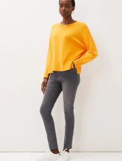 Knitwear^Phase Eight Yazin Boxy Knit Jumper Orange