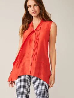 Knitwear^Phase Eight Ysanne Silk Blend Blouse Cucumber Rose