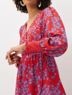 Dresses^Phase Eight Zahara Floral And Spot Print Dress Multi-Coloured