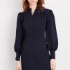 Dresses^Phase Eight Zeli Button Dress Navy