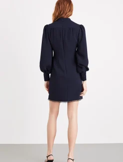 Dresses^Phase Eight Zeli Button Dress Navy