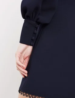 Dresses^Phase Eight Zeli Button Dress Navy